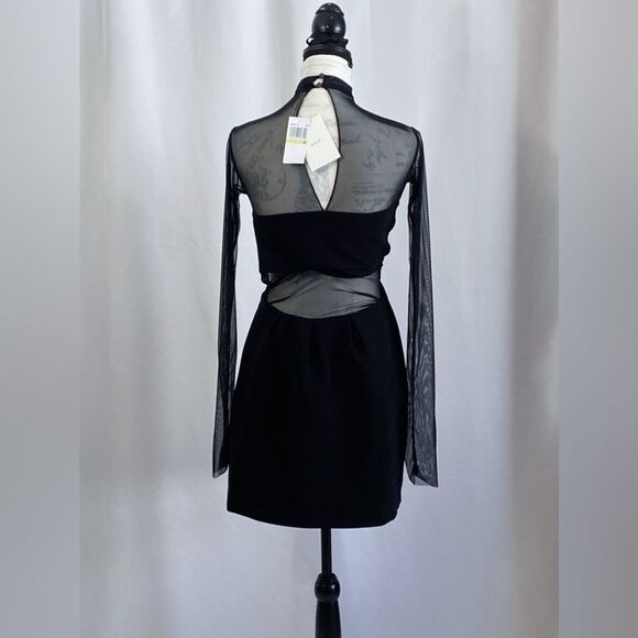A.L.C. Rita High-Neck Mesh Minidress size 4 - Picture 9 of 13